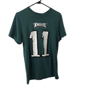 NFL Philadelphia eagles 11 wentz green shirt sleeve t-shirt